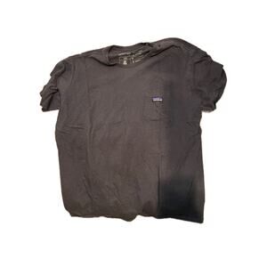 Patagonia Pocket T-Shirt Black Charcoal Gray Mens XXL